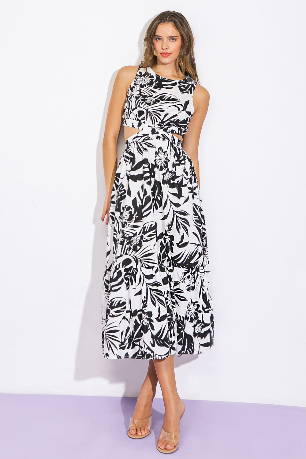 LIVE YOUR TRUTH WOVEN MIDI DRESS Flying Tomato